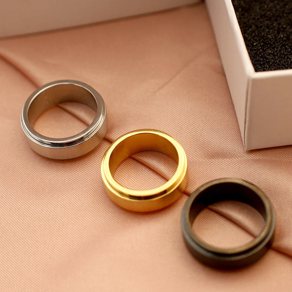 Herren Hochwertiger Edelstahl Ring mit minimalistischer Oberfläche Shop Nory