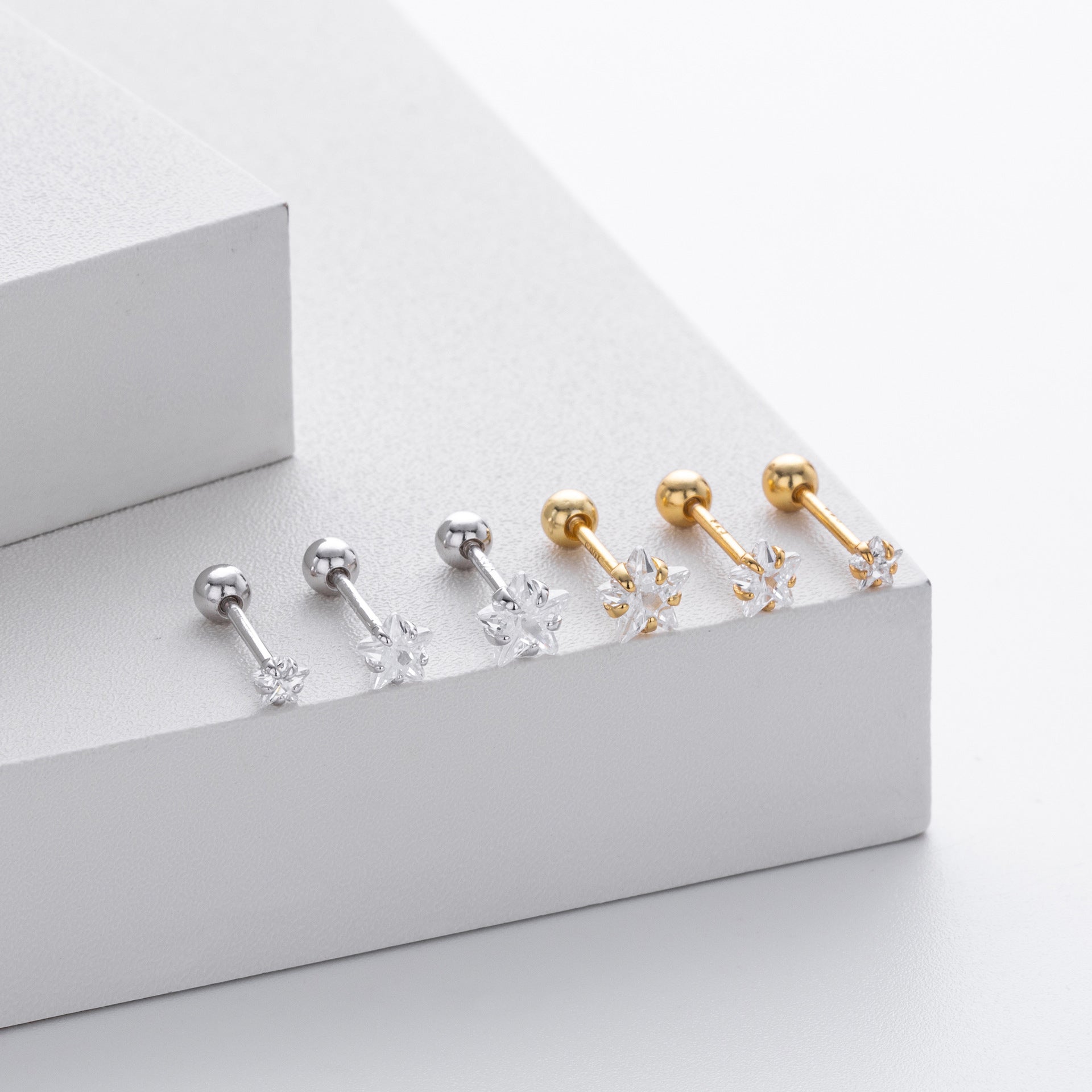 Damen Ohrstecker mit funkelndem Zirkon und hochwertiger 925er Sterling Silberfassung Shop Nory