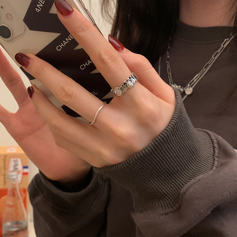 Damenring mit verspieltem Tiermotiv Shop Nory