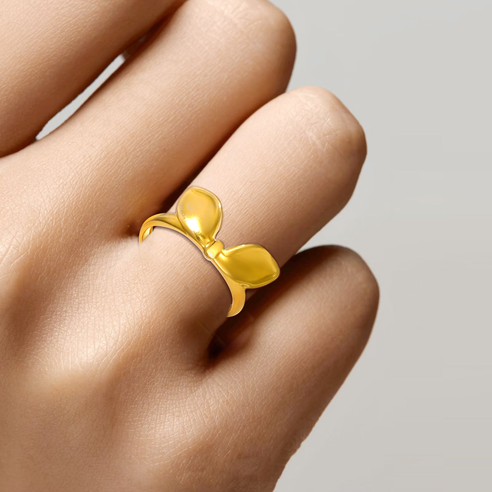 Damen Offener Ring mit kunstvollem Blattdesign Shop Nory