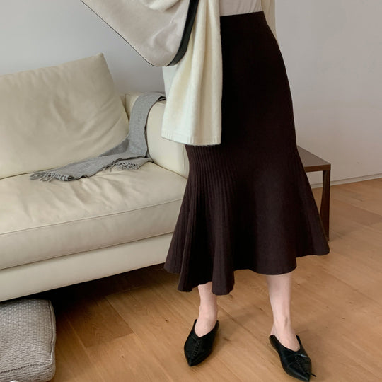 Damen Eleganter Plissee-Midirock Shop Nory