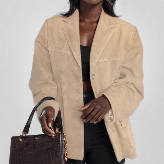 Damen Elegante und gemütliche Blazerjacke