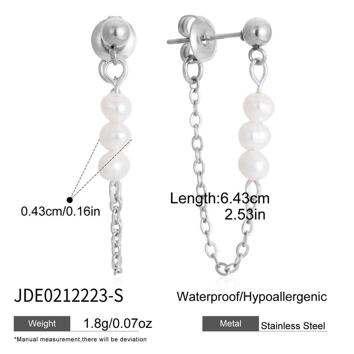 Damen Offene Ohrhänger mit elegantem Spiral-Design aus hypoallergenem Edelstahl Shop Nory