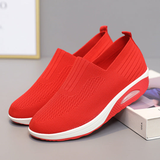 Damen Bequeme und luftige Slip-On Sneaker mit Dämpfungstechnologie