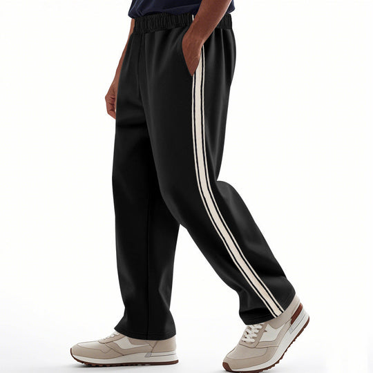 Herren Freizeit-Jogginghose mit seitlichen Streifen und elastischem Bund