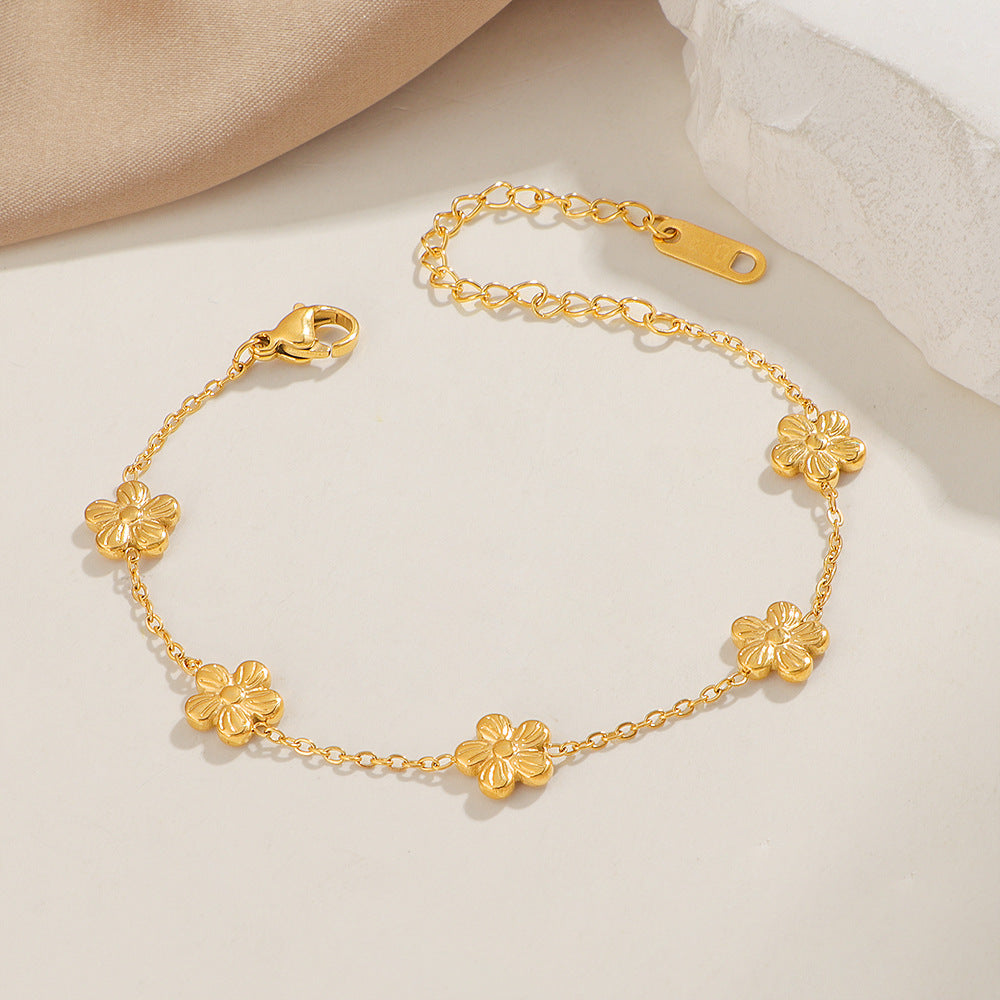 Damen Blumen Charme Armband Shop Nory