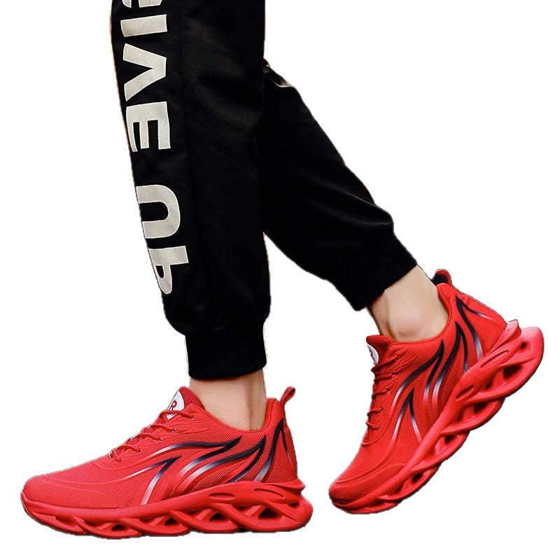 Herren futuristische Wellen-Sohlensneaker mit atmungsaktivem Strickoberteil Shop Nory