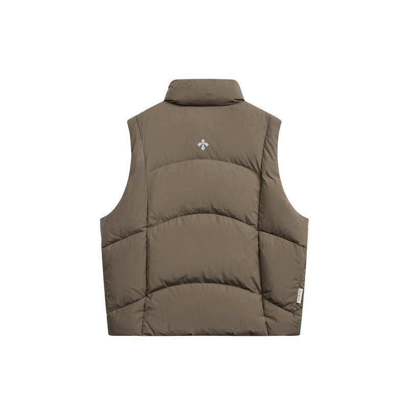 Herren Wattierte Steppweste mit hohem Stehkragen und Multifunktions-Taschen Shop Nory