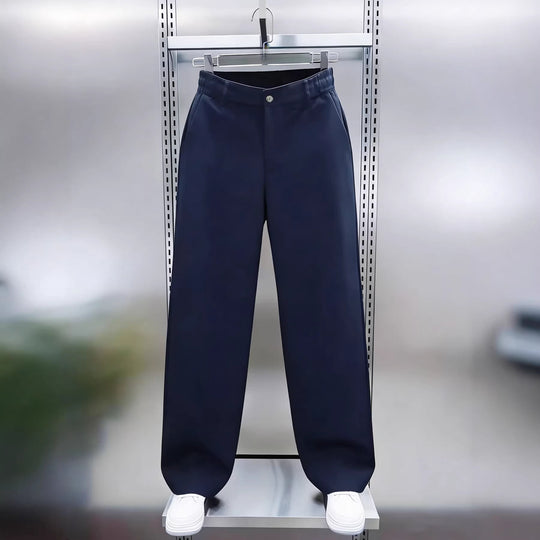 Herren Weite Chinohose mit hoher Taille und elastischem Rückbund Shop Nory