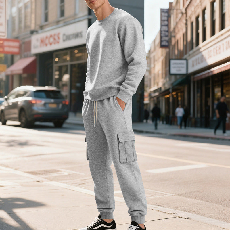 Herren Utility-Cargo-Jogger aus French Terry mit Mehrfachklappen & Tunnelzug Shop Nory