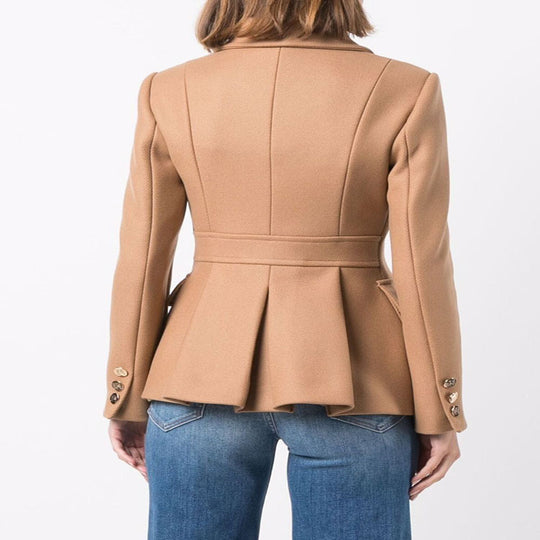 Damen Kurze militärinspirierte Wollmix‑Jacke mit Zierknöpfen Shop Nory