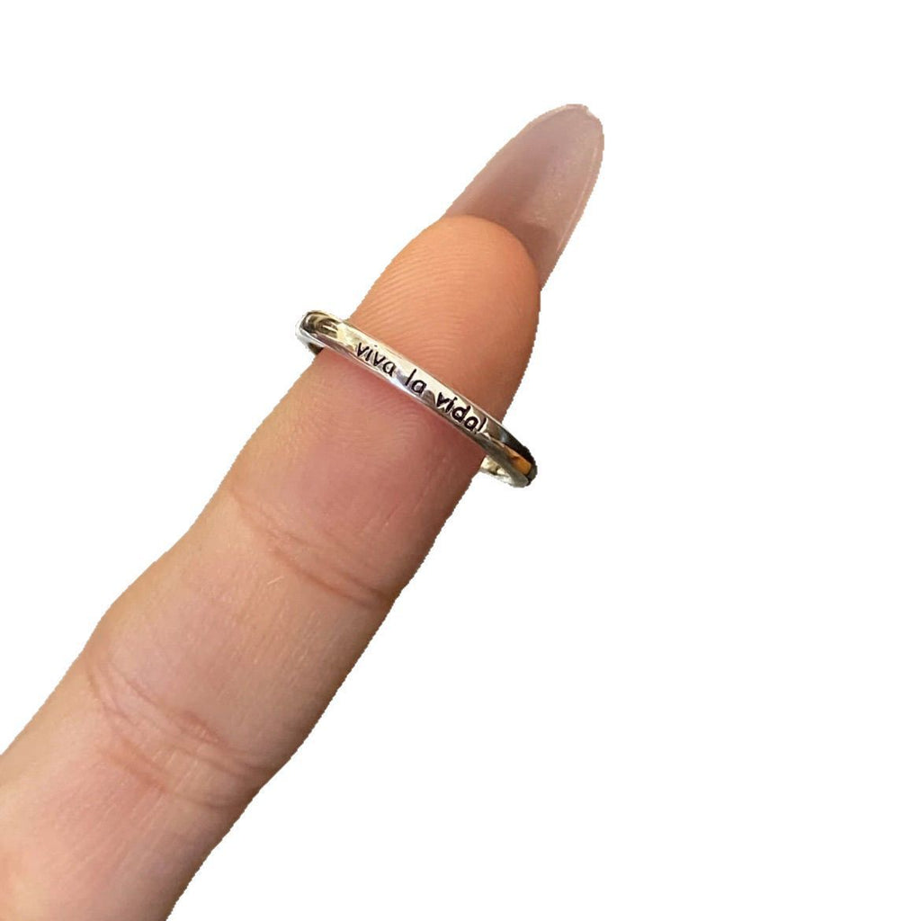 Damen Offener Ring mit gravierten Lebensmottos Shop Nory