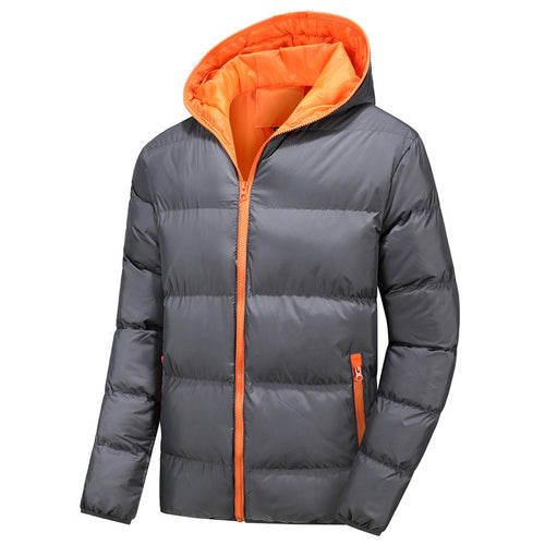 Herren Leichte Thermo-Steppjacke mit Kapuze winddichter Oberfläche und Kontrastreißverschluss Shop Nory