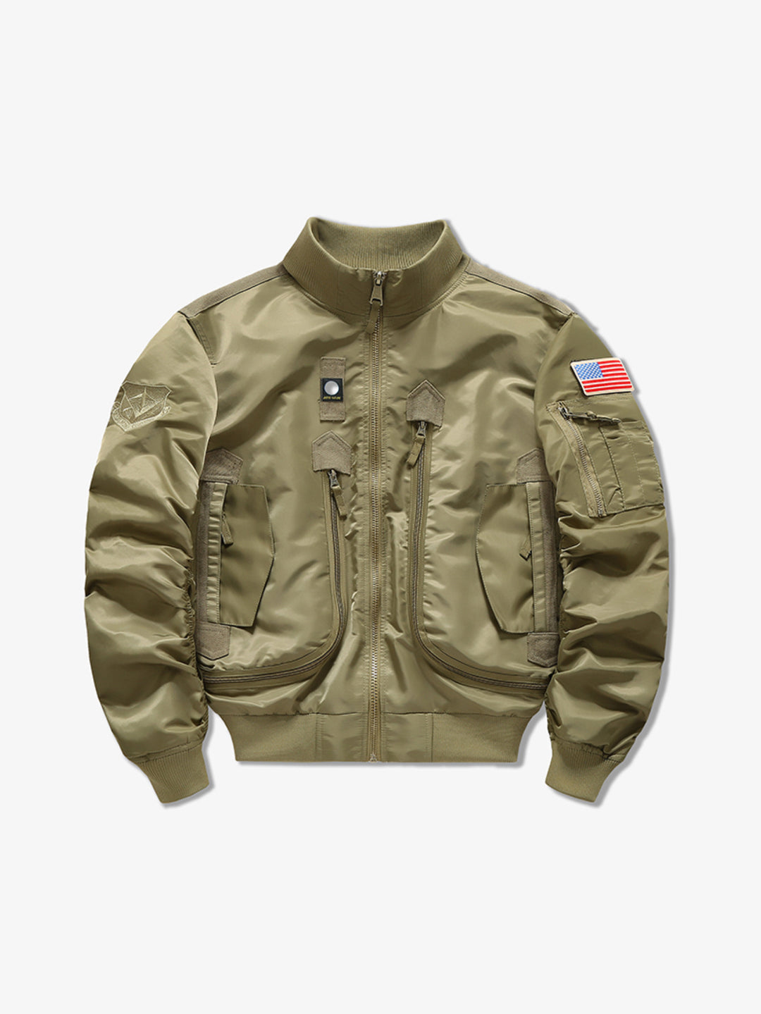 Herren Flieger-Bomberjacke im Militärstil mit Multifunktions-Taschen Shop Nory