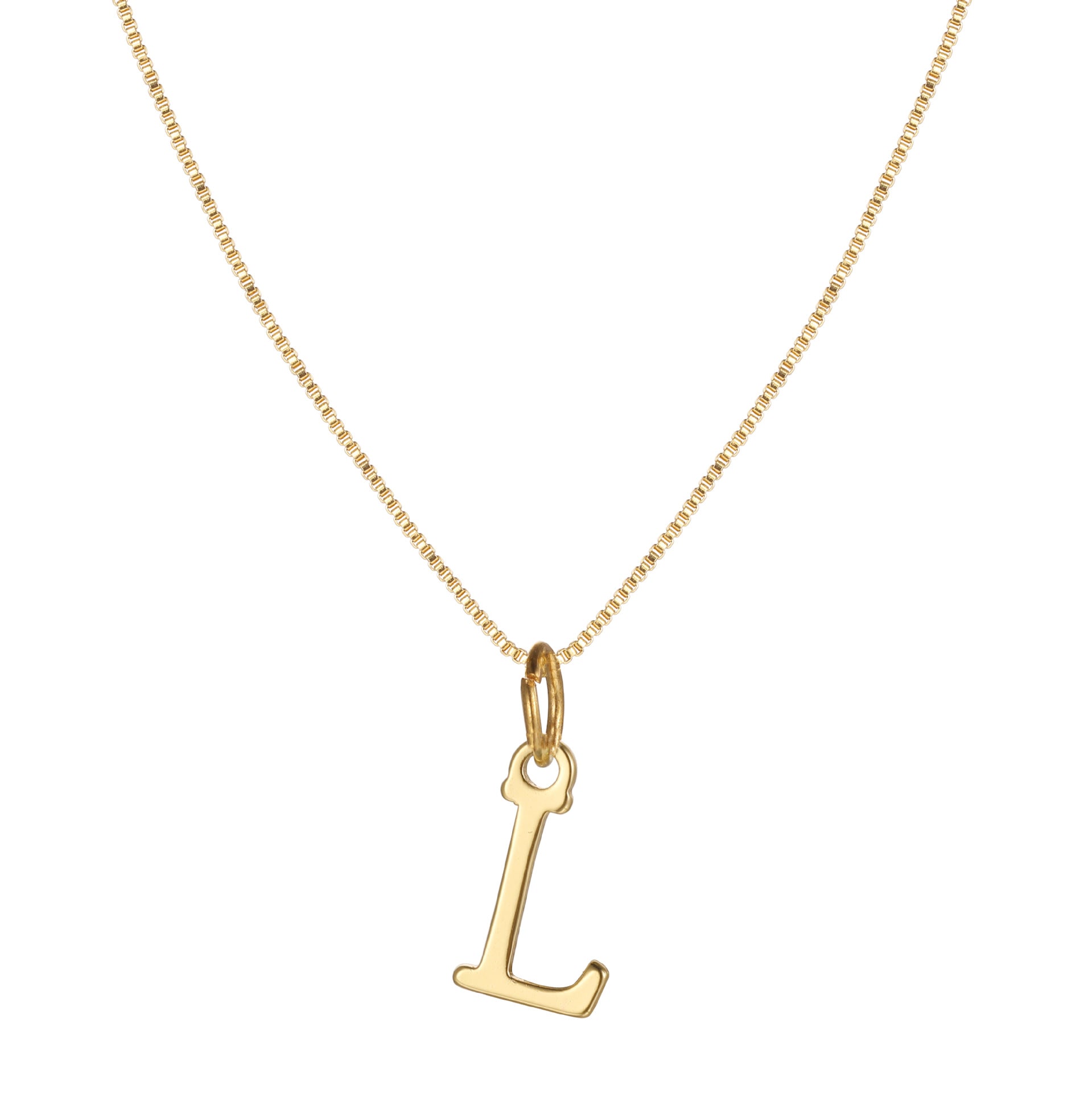 Damen Halskette mit modischem Initial-Anhänger in elegantem Design Shop Nory