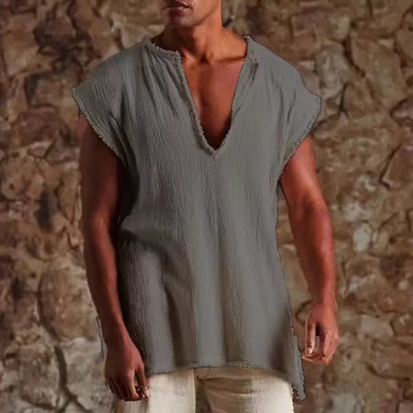 Herren lockeres Tunika-Shirt Shopnory