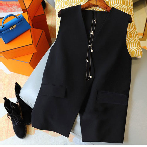 Damen Stilvolle ärmellose Blazer-Weste Shop Nory 1789269052