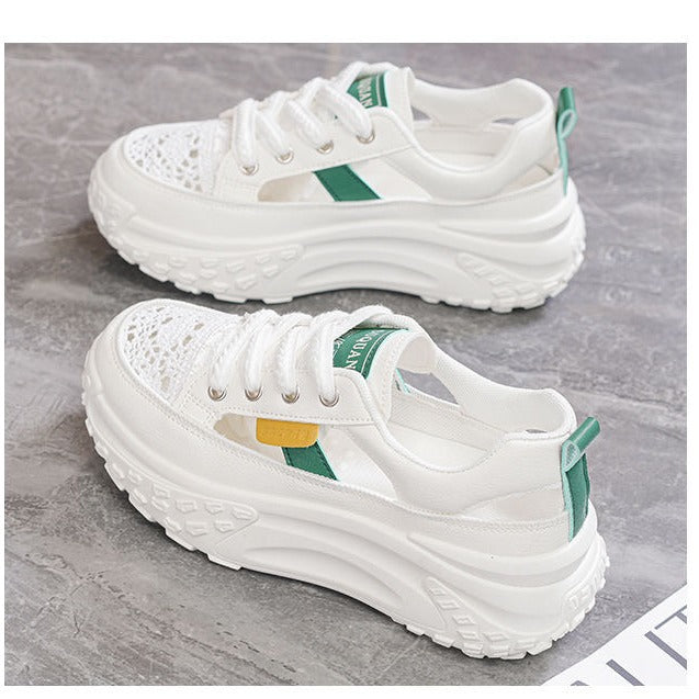 Damen Sportliche Sneaker mit luftiger Netzstruktur und extra hohem Komfort