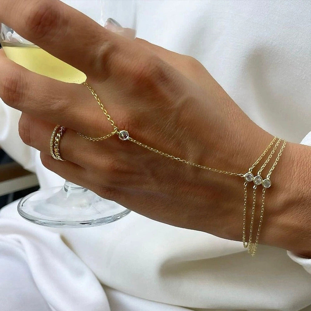Damen Armband mit verstellbarem Kettendesign aus hypoallergenem Edelstahl Shop Nory