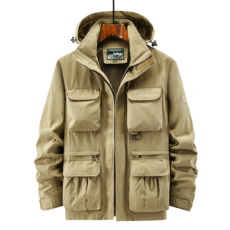 Herren Thermischer Kapuzen-Parka im Utility-Design mit Teddyfutter und Mehrfachtaschen Shop Nory