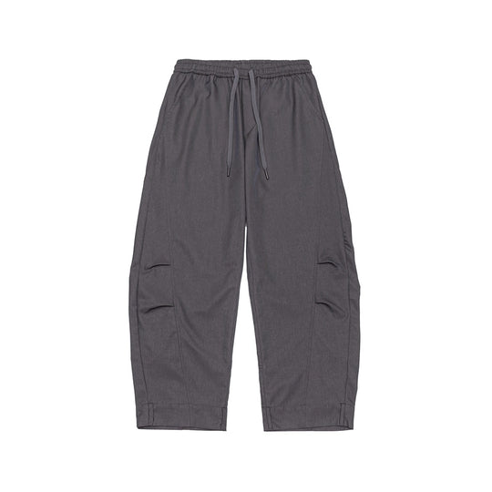 Herren Weite Cropped Cargohose mit Tunnelzug und Kniefalten Shop Nory