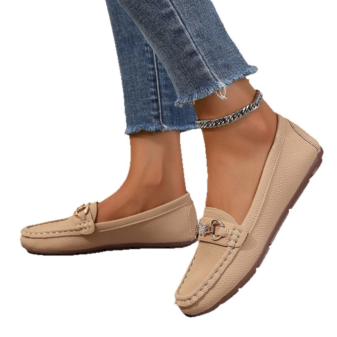 Damen Mokassins mit stylischem Schnallen-Detail Shopnory