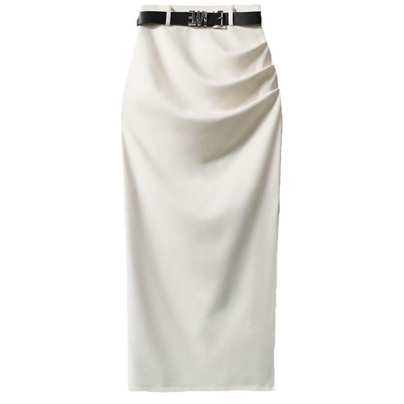Damen Eleganter Wickelrock mit Taillengürtel Shop Nory