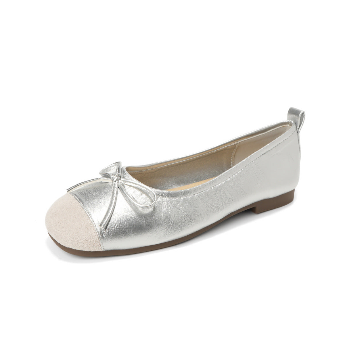 Damen Ballerinas mit elegantem Schleifenakzent aus hochwertigem Leder
