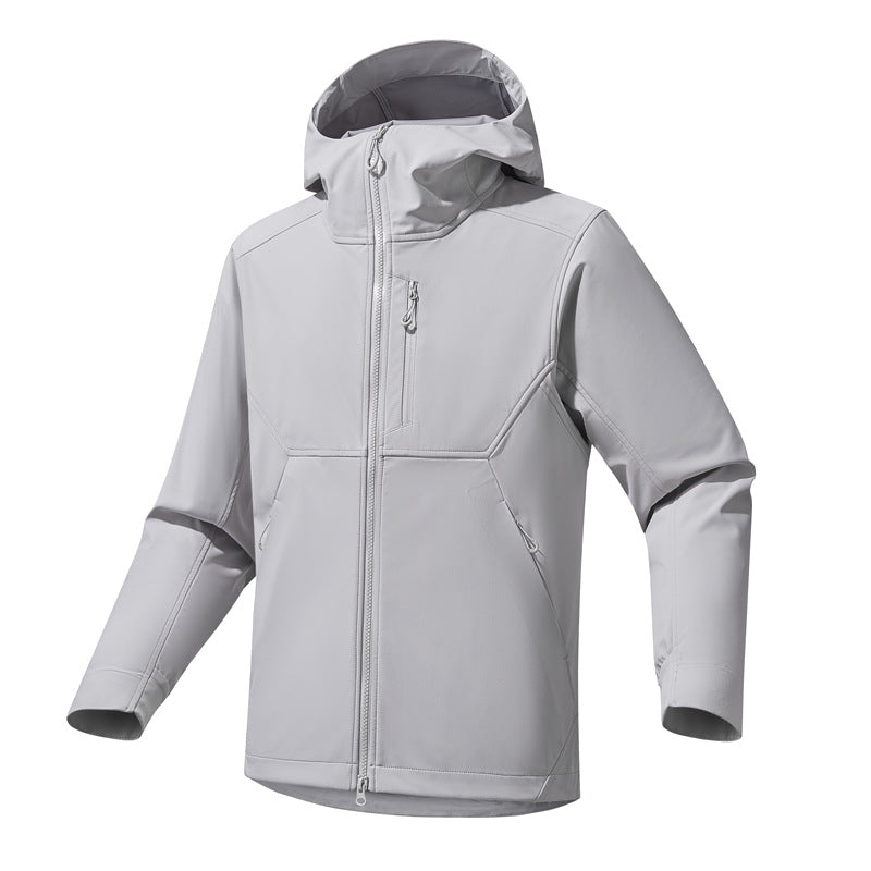 Herren Technische Softshell-Hoodiejacke mit Kapuze, winddichter Membran und ergonomischem Schnitt Shop Nory