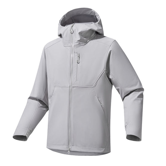 Herren Technische Softshell-Hoodiejacke mit Kapuze, winddichter Membran und ergonomischem Schnitt Shop Nory