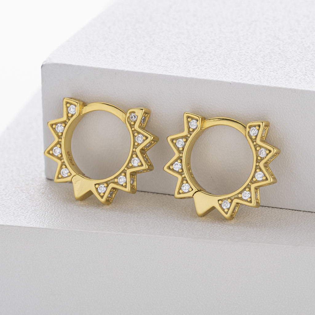 Damen Ohrhänger im modernen Sternendesign aus 925 Sterling Silber Shop Nory