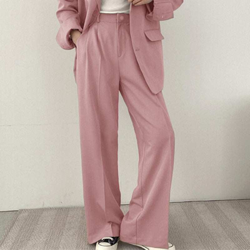 Damen elegantes Blazer-Set mit weitem Schnitt