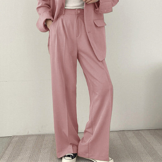 Damen elegantes Blazer-Set mit weitem Schnitt