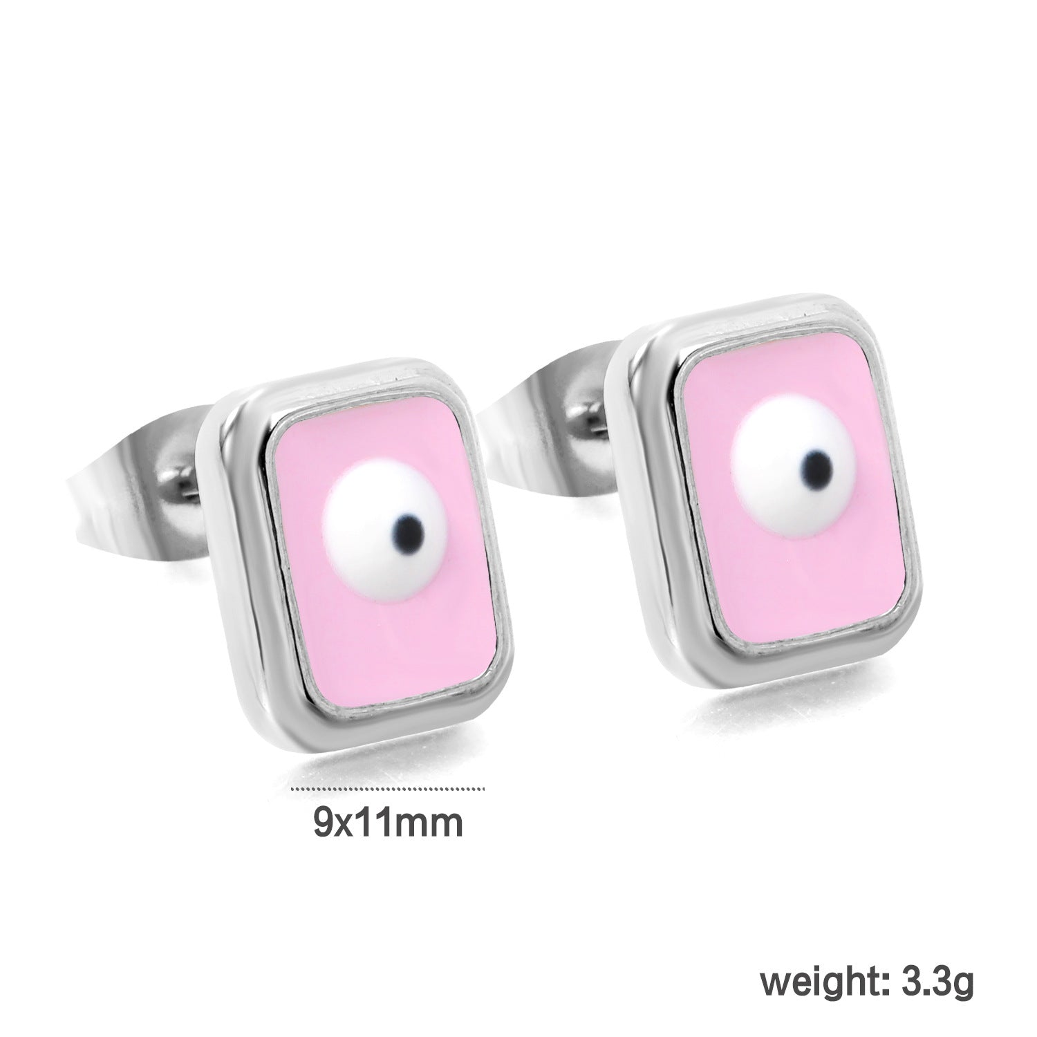 Damen Ohrstecker mit kreativen Auge-Design und goldfarbener Umrandung Shop Nory