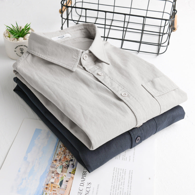 Herren Baumwoll-Overshirt im Relaxed-Fit mit aufgesetzter Brusttasche Shop Nory