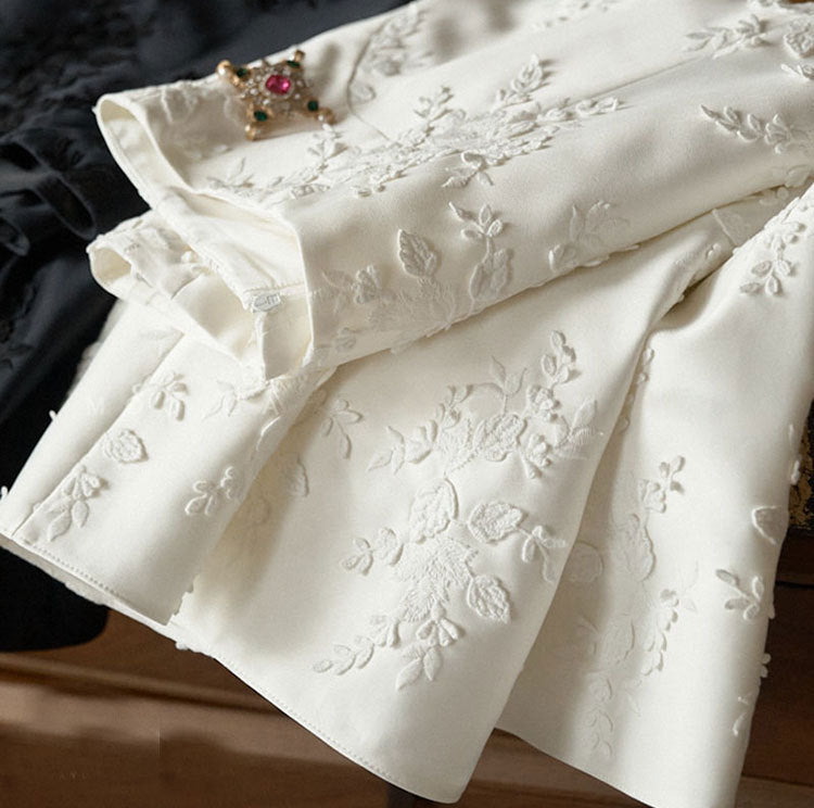 Damen Eleganter Maxirock mit floralem Muster Shop Nory