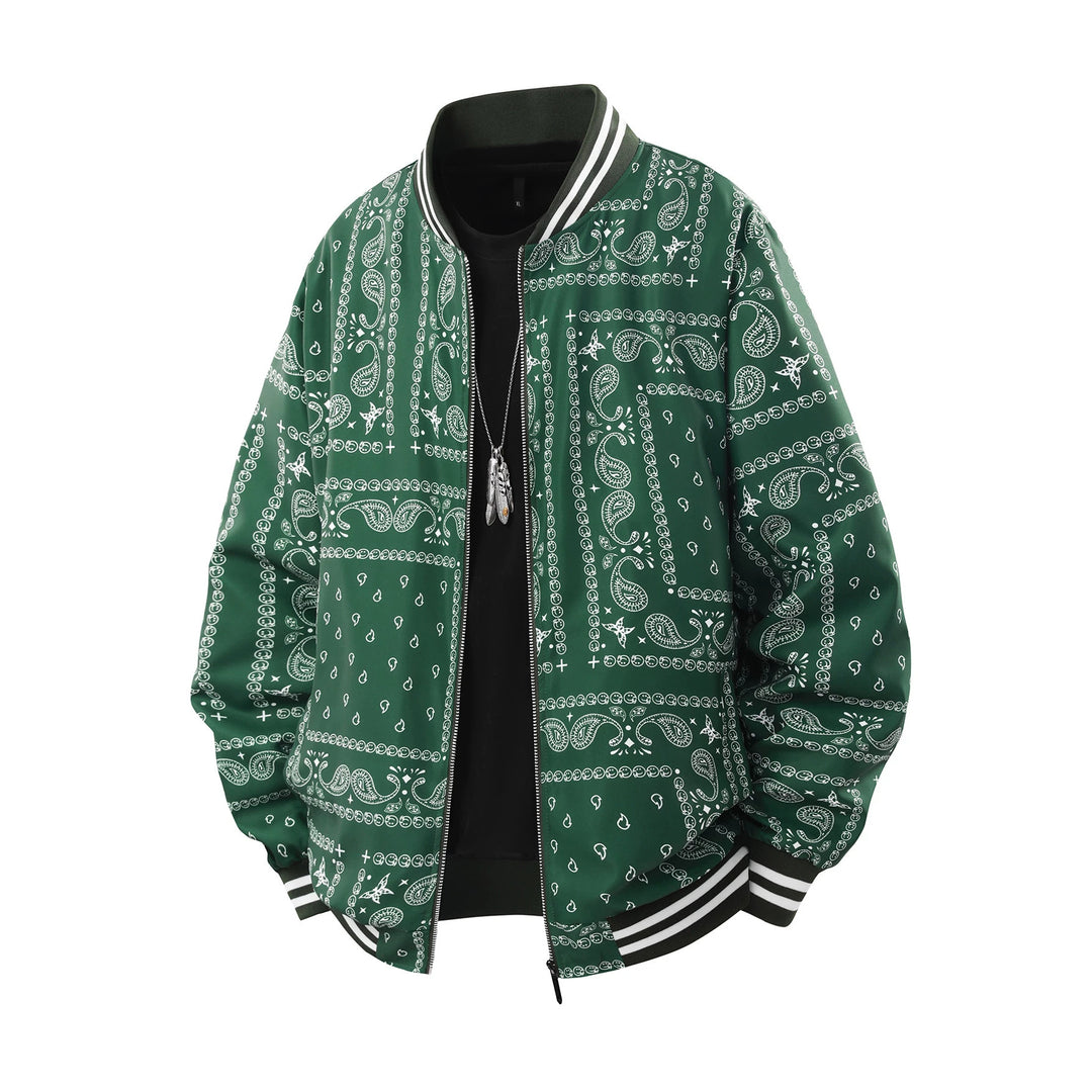 Herren Coole Bomberjacke mit Paisleymuster Shop Nory