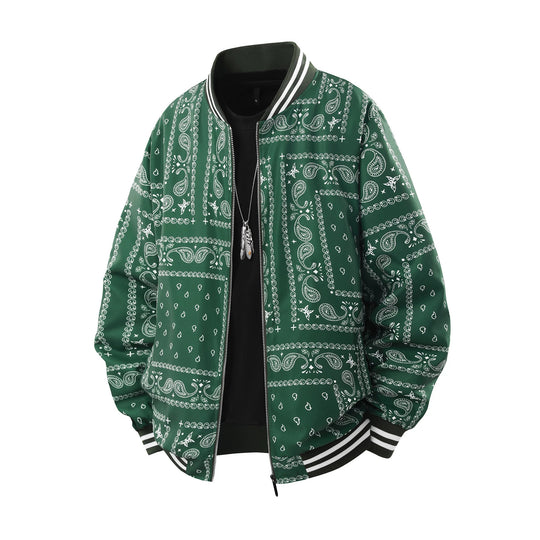 Herren Coole Bomberjacke mit Paisleymuster Shop Nory