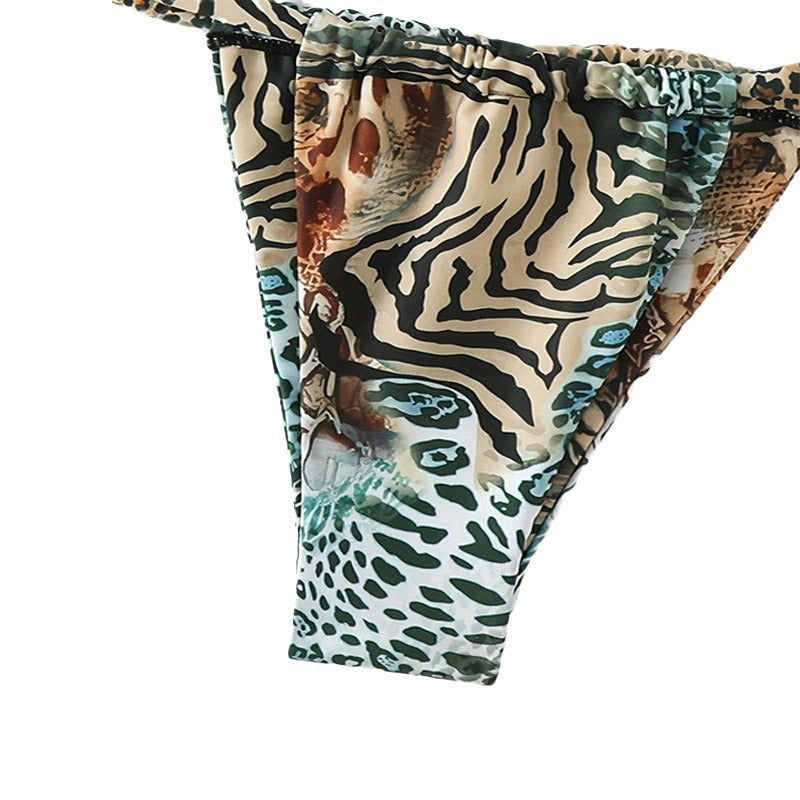Damen Triangel-Bikini mit aufregendem Animal-Print Shopnory