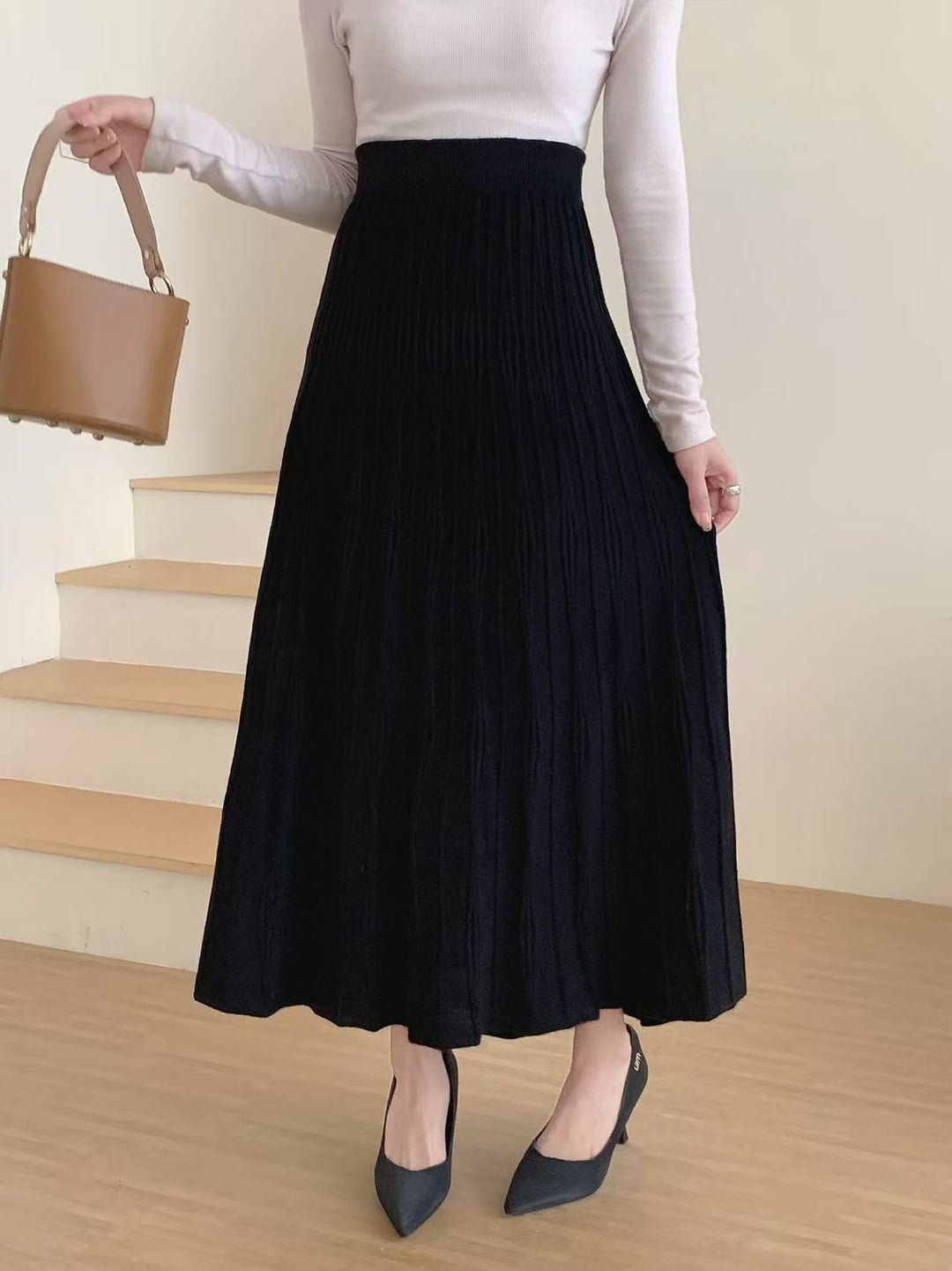 Damen Maxirock mit Plissee Shop Nory