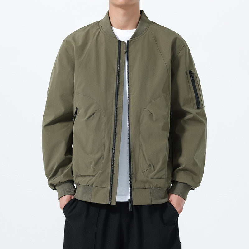 Herren Leichte Bomberjacke im Utility‑Style mit Ärmeltasche und Rippenbündchen Shop Nory