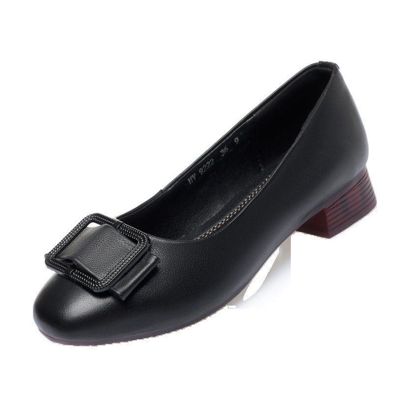 Damen Komfortable und elegante Ballerinas mit modischem Schnallen-Detail