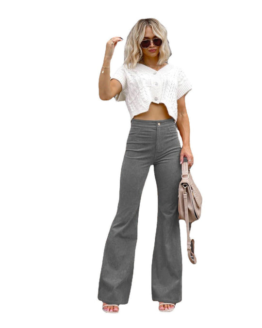 Damen Flared Jeans mit hohem Bund und tailliertem Schnitt
