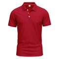 Herren nan atmungsaktives Piqué Poloshirt Kurzarm mit Knopfleiste Shopnory