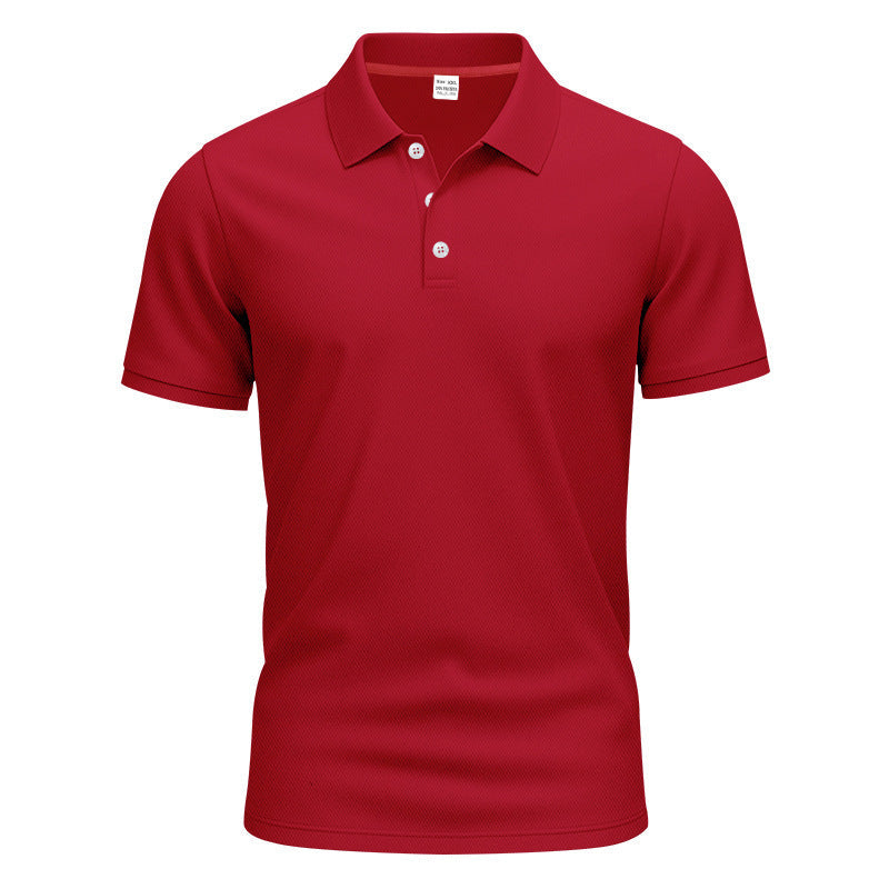 Herren nan atmungsaktives Piqué Poloshirt Kurzarm mit Knopfleiste Shopnory