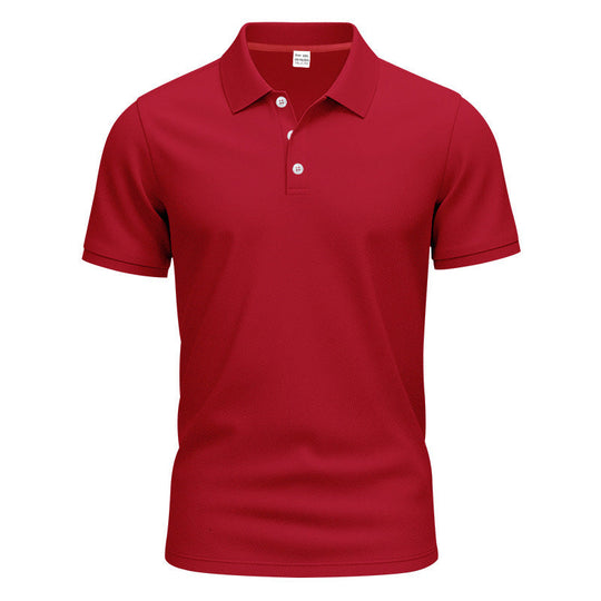 Herren nan atmungsaktives Piqué Poloshirt Kurzarm mit Knopfleiste Shopnory