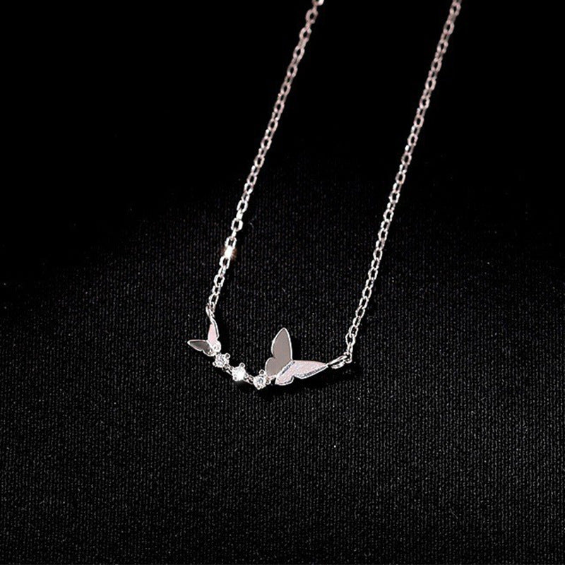 Damen filigrane Halskette mit zartem Vogelmotiv Shop Nory