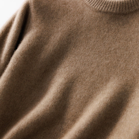 Herren Feiner Stehkragenpullover aus Kaschmir‑Blend mit gerippten Abschlüssen und schlanker Silhouette Shop Nory
