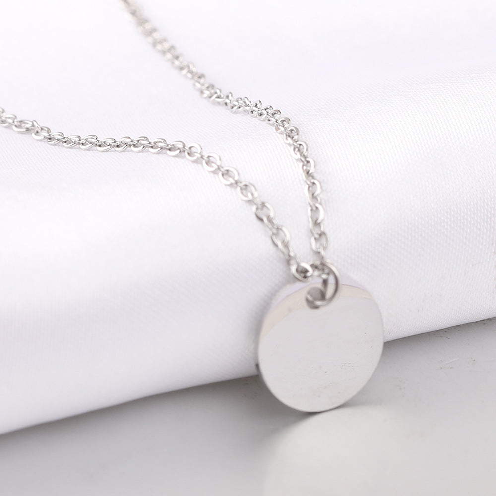 Damen Halskette mit gravierbarem Plättchen aus hochwertigem Edelstahl Shop Nory