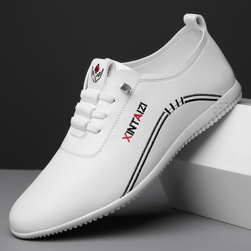 Herren Eleganter leichter Lederimitat-Slip-On mit elastischer Schnellzug-Lacing und profilierter Gummisohle Shop Nory